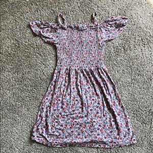 Pink and White Smocked Ruffled Sundress